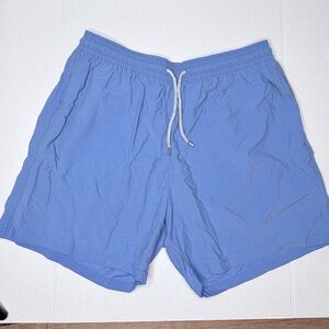 Men's Vilebrequin Swim Trunks Solid Size 3xl (xxxl) Blue